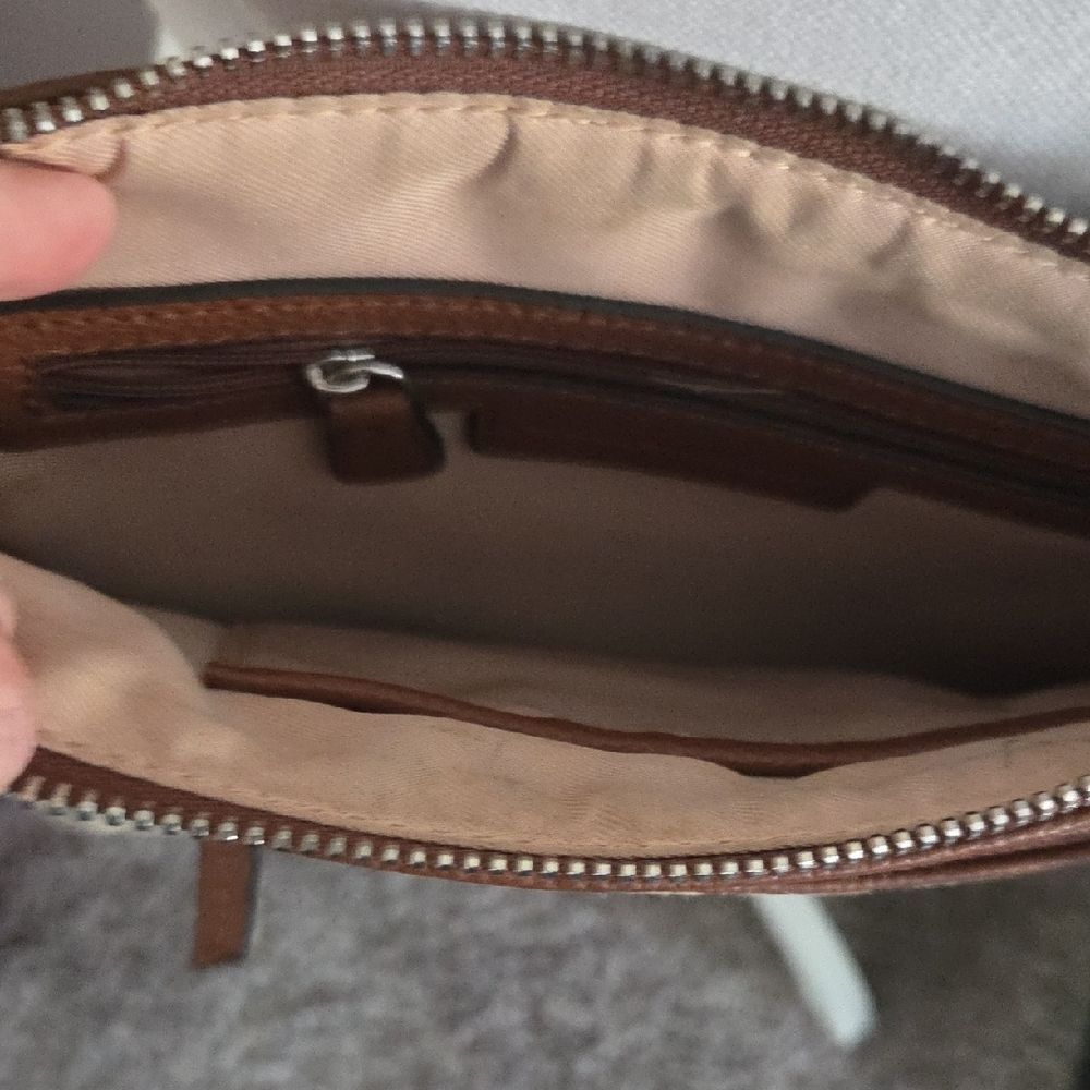Brown Patterned Crossbody Bag - Picture 5 of 11